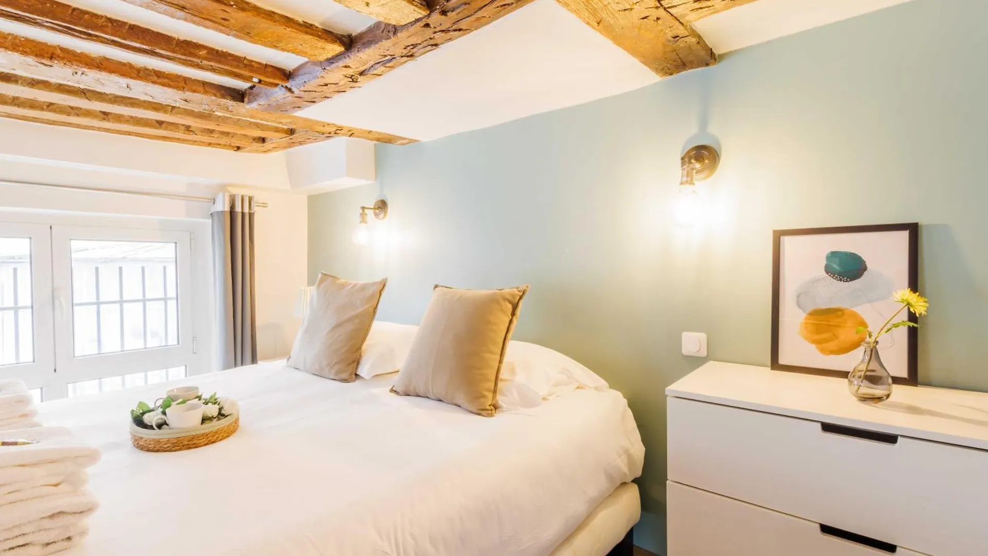 Lägenhet Quiet 1br-4p - Quartier Du Mail Paris